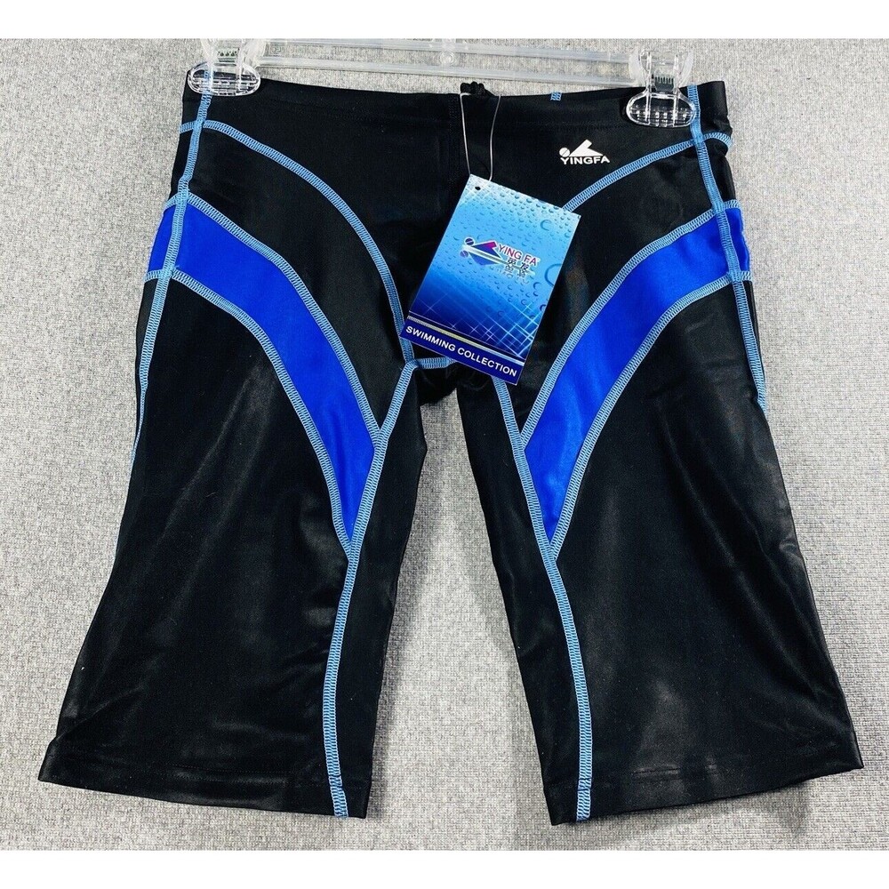 YINGFA Women Bike/Swimming / Active Short Size XL  Black/Blue NWT